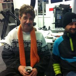 Jan Toft og regissør Thomas Mortveit foto Egil Houeland/Radio 102