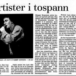 klipp fra Stavanger Aftenblad