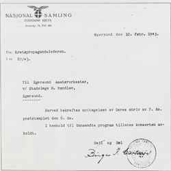 Godkjennelse av konsertprogram