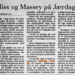 klipp fra Jærbladet