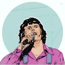 Hans Petter Hansen tegnet av Tord Wolff Aksnes