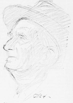 Sjur Lothe Tegning hentet fra Haugesunds avis