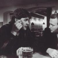 Gunnar "Goggen" Andersen sammen med Joachim «Jokke» Nielsen på Frokostkjelleren, Oslo, 1984. Foto: May-Irene Aasen