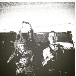 Edwin Borsheim sammen med Kay Kaos Instagrambruker revoltpunx