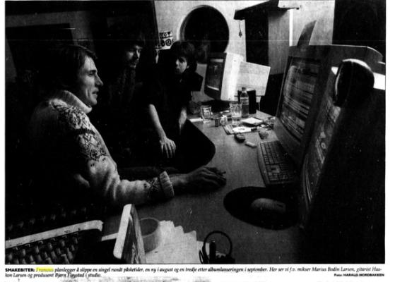 Framous i studio foto: Harald Nordbakken/Haugesunds avis