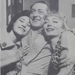 Edith Ottosen sammen med Ragnar Schreiner og Inger Lise Westby foto Rogaland Teater