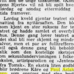 klipp fra Stavanger Aftenblad