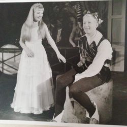 Anne -Lise Jensen og Kjell Haave Askepott & Lille mus. mei 1960. K foto tilhører Rogaland Barneteater
