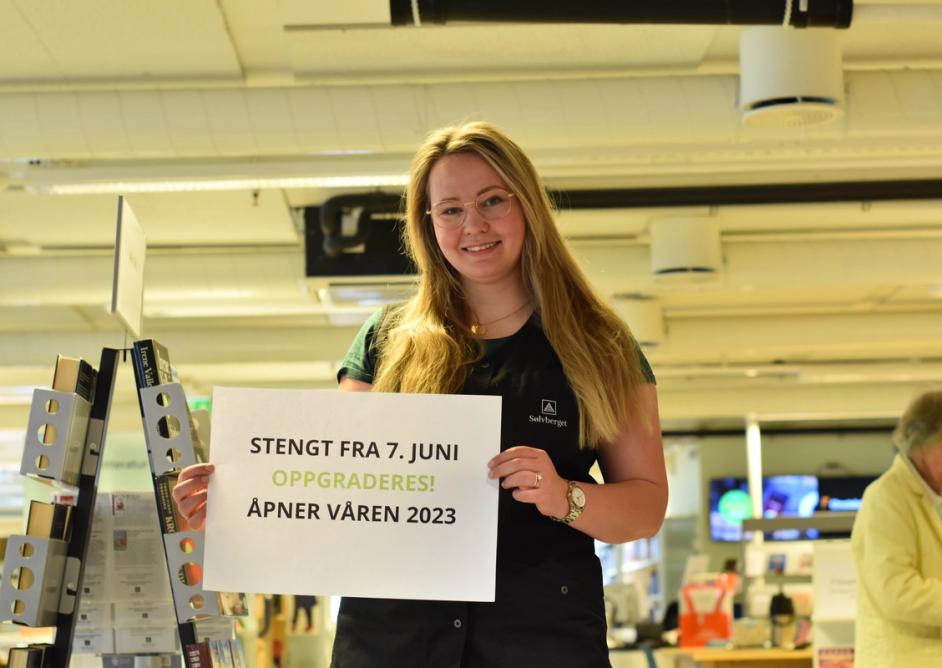 Biblioteket på Madla skal fornyes og stenger 7. juni Rebekka Hennum ønsker velkommen tilbake våren 2023
