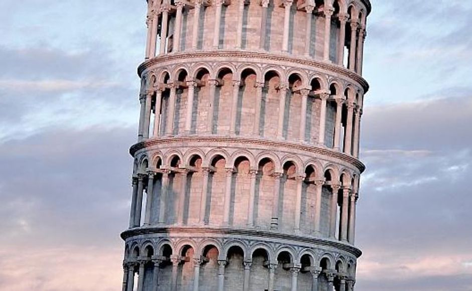 Det skjevet tårnet i Pisa (utsnitt)