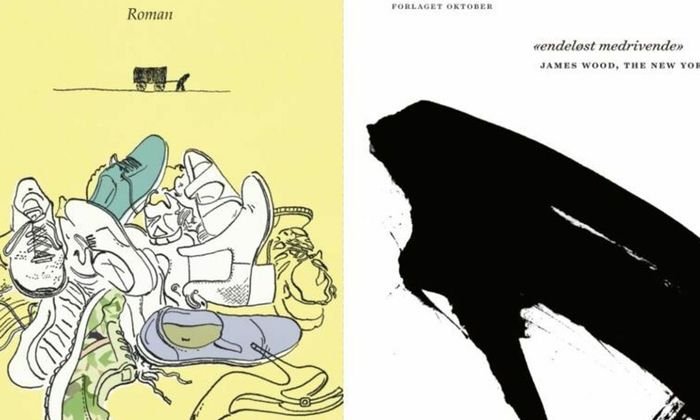 Lærerinnens sang av Vigdis Hjorth og Min Kamp / Første bok av Karl Ove Knausgård - Bokforsider