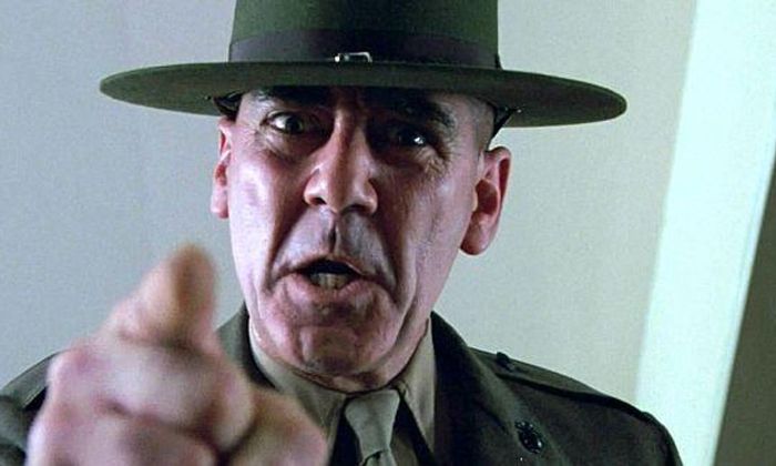 Fra filmen Full metal jacket av Stanley Kubrick