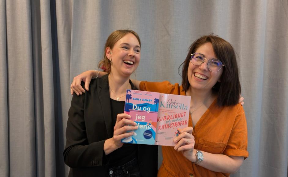 Ingunn Øvrebø og Sofie Andersen holder feelgood-bøker