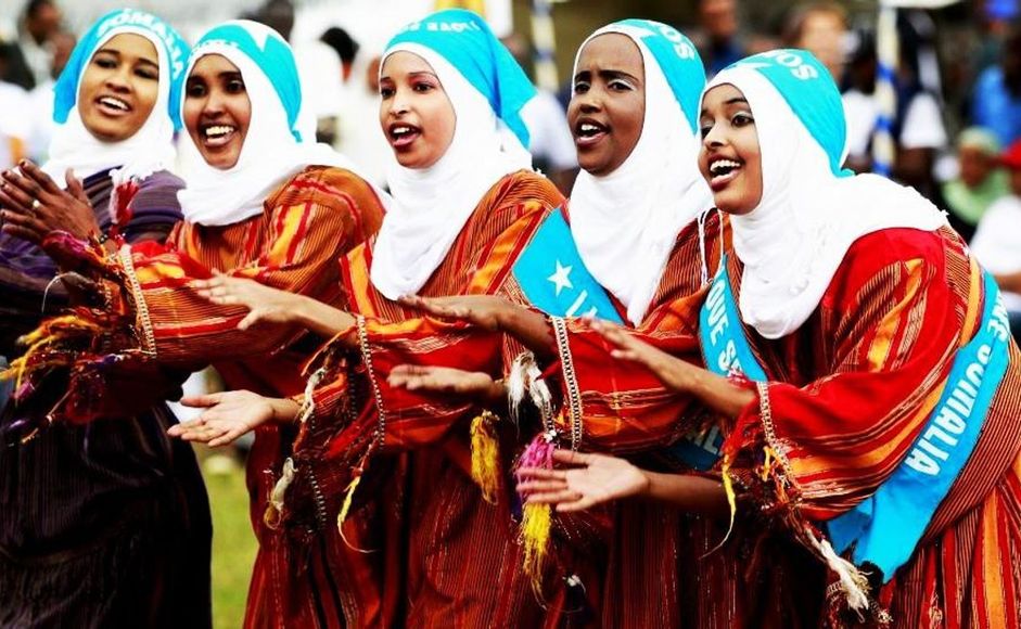 Somaliske kvinner som synger