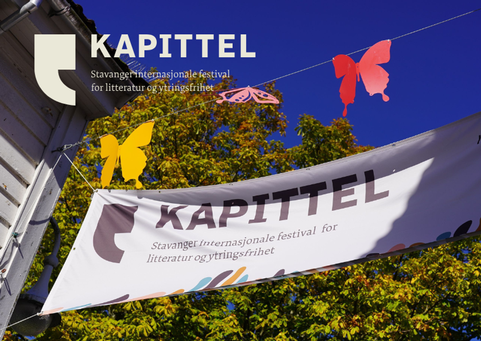 Kapittel banner i Stavanger sentrum