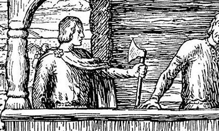 Magnus den gode, tresnitt av Halfdan Egedius