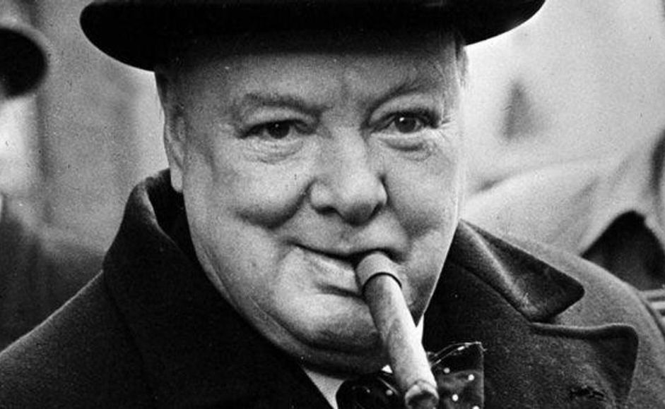 Winston Churchill med sigar