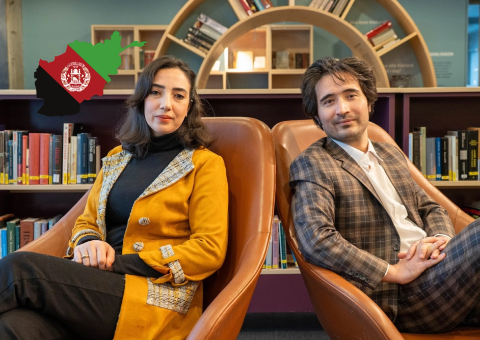 Foto av Tahmasbi Khorasani og hans kone Mozhgan Farammanesh