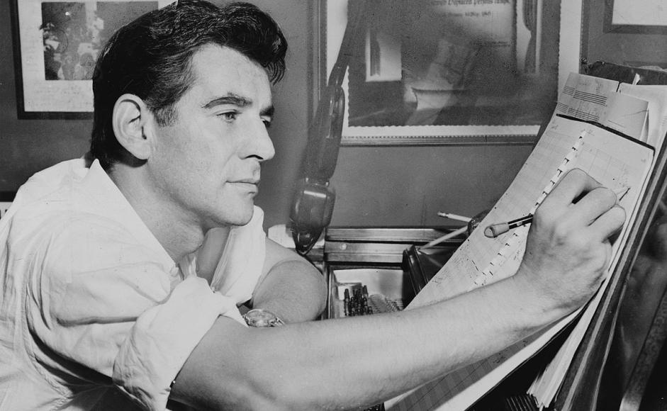 Leonard Bernstein ved pianoet Wikimedia Commons