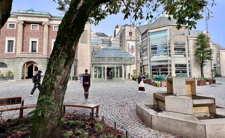 Foto av Sølvberget sett fra Arneageren.