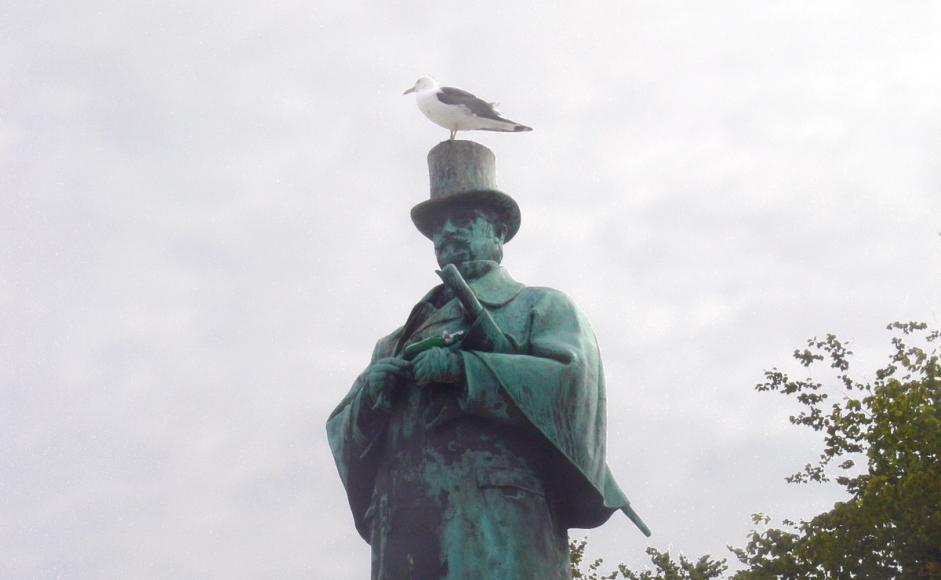 Alexander L. Kielland-statuen på torget i Stavanger (foto Christian Bickel)