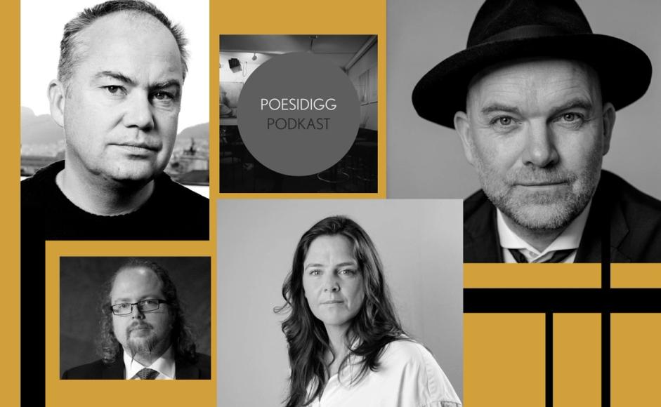 Billedkollage med forfattere og poeter.