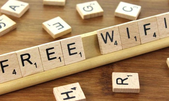 Scrabble brikker: Free Wifi