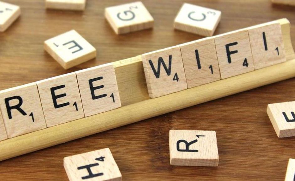 Scrabble brikker: Free Wifi
