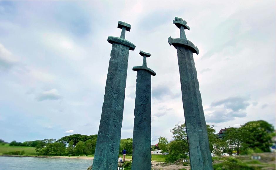 Sverd i fjell-monumentet i Hafrsfjord i Stavanger