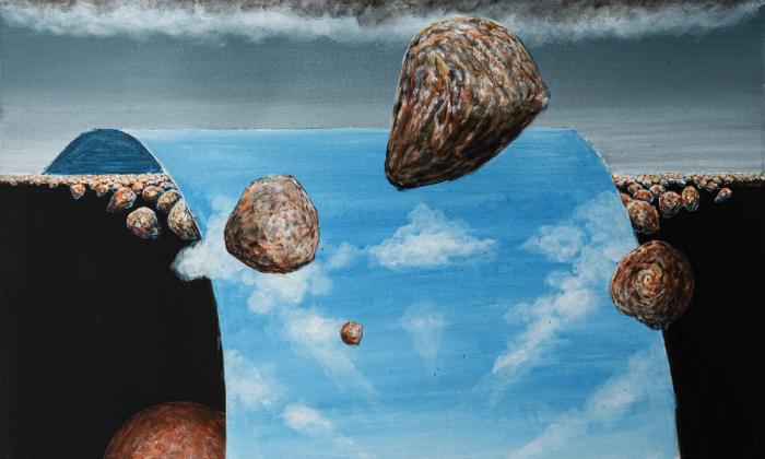 Utsnitt av et kunstverk av Sigvard Marnburg