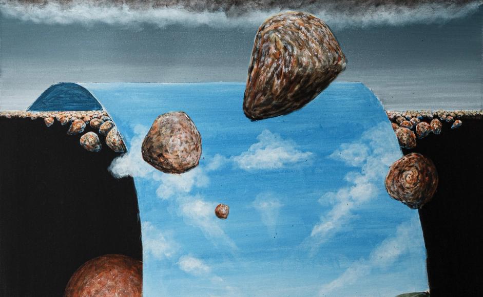 Utsnitt av et kunstverk av Sigvard Marnburg