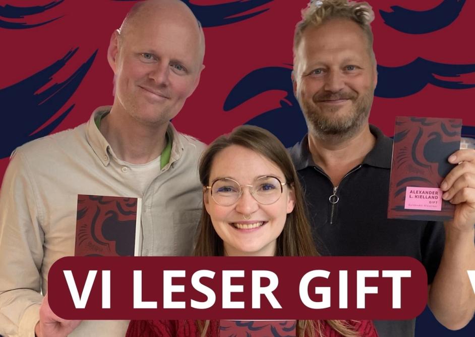 Åsmund Ådnøy, Thale Dobbert og Tomas Gustafsson holder romanen Gift av Alexander Kielland