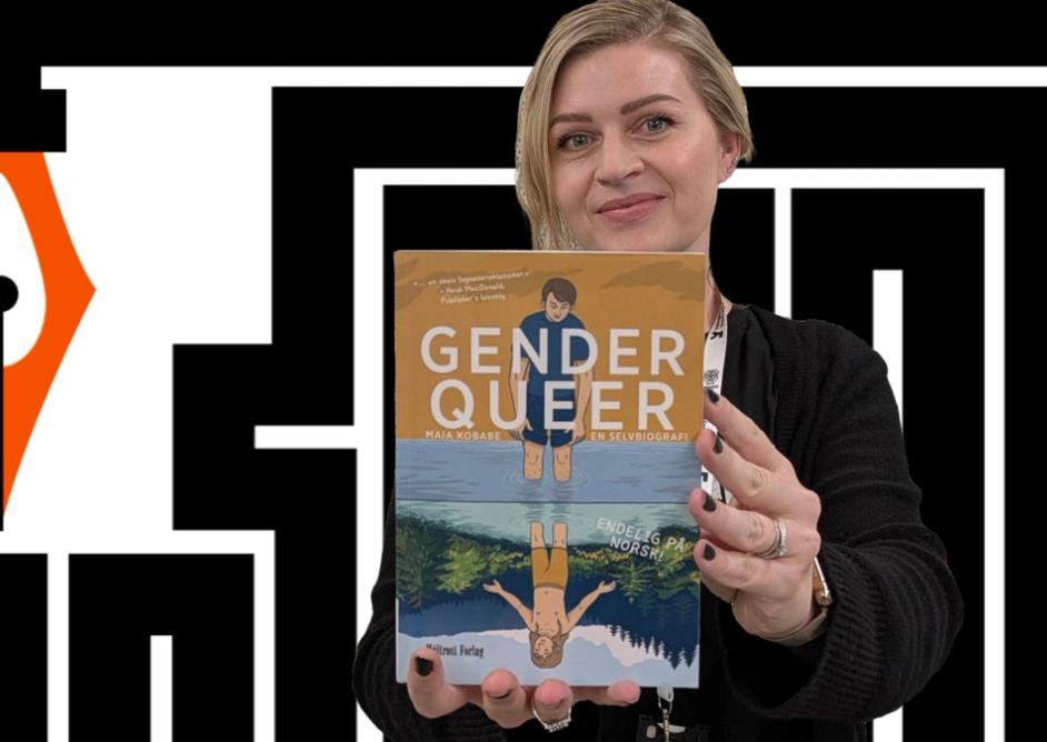 Marianne Hovdan holder boken Gender queer