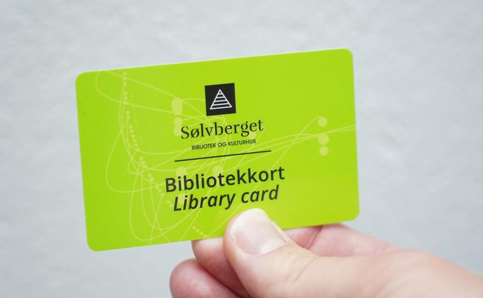 Library card at Sølvberget Library and Culture House