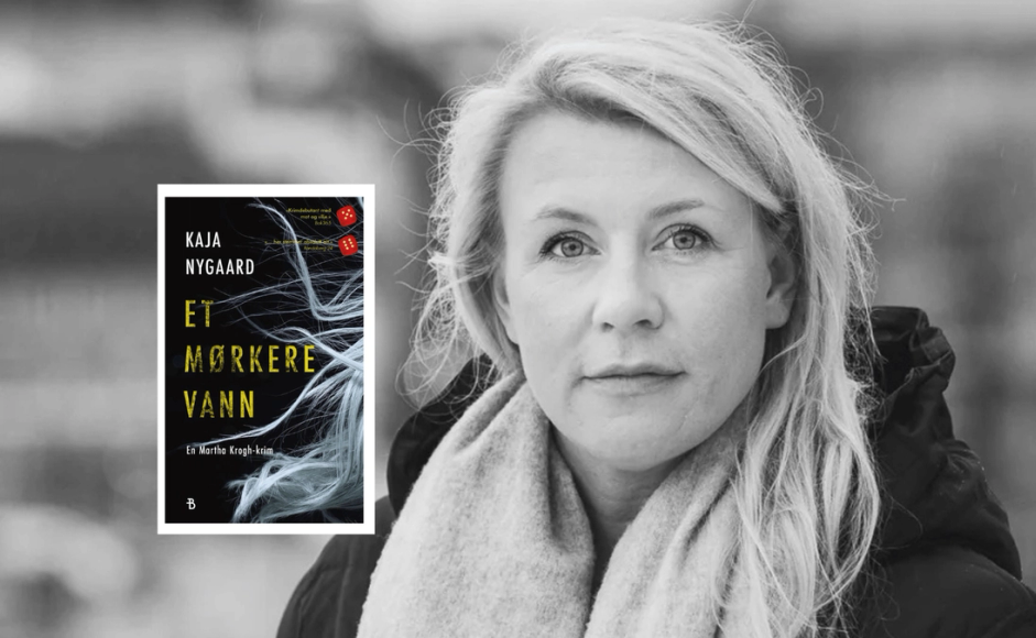 Foto: Kaja Gjersem Nygaard med bokcover.