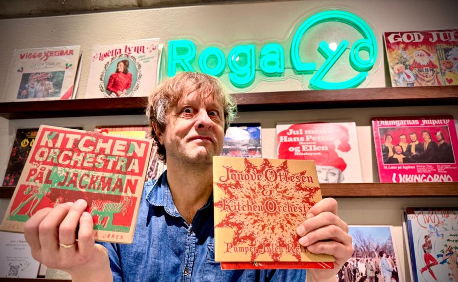 Olav Nilsen presenterer julemusikk i forbindelse med ny Rogalyd logo desember 2025