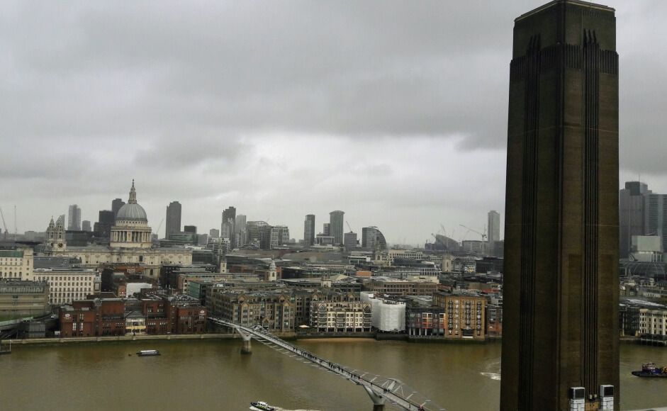 London sett fra Tate Modern Gallery (foto: Åsmund Ådnøy, 2019)