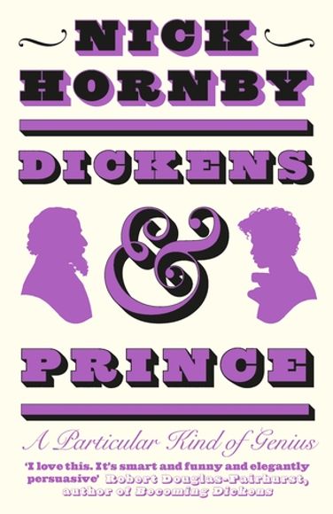 Fra omslaget til Nick Hornbys bok Dickens & Prince