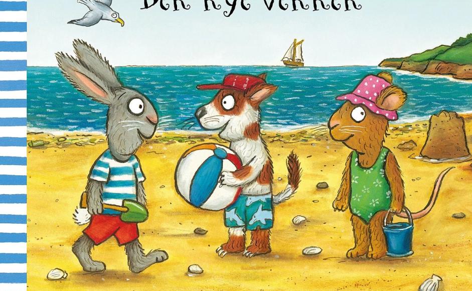 Tramp og Line Den nye vennen av Axel Scheffler bokforside