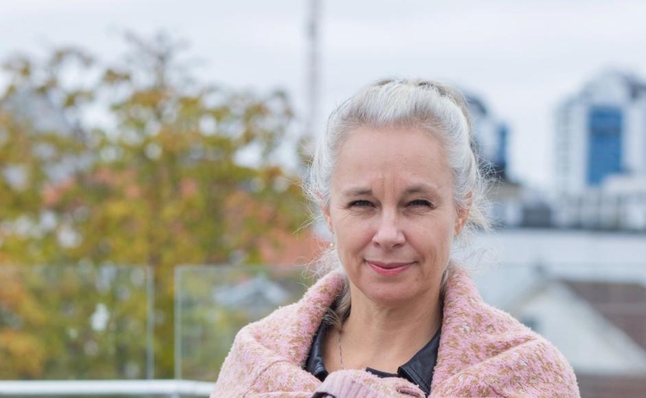 Sara Stridsberg fotografert på Sølvberget (foto: Andrea Rocha)
