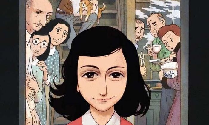 Bocover Anne Franks dagbok - grafisk roman av Ari Folman