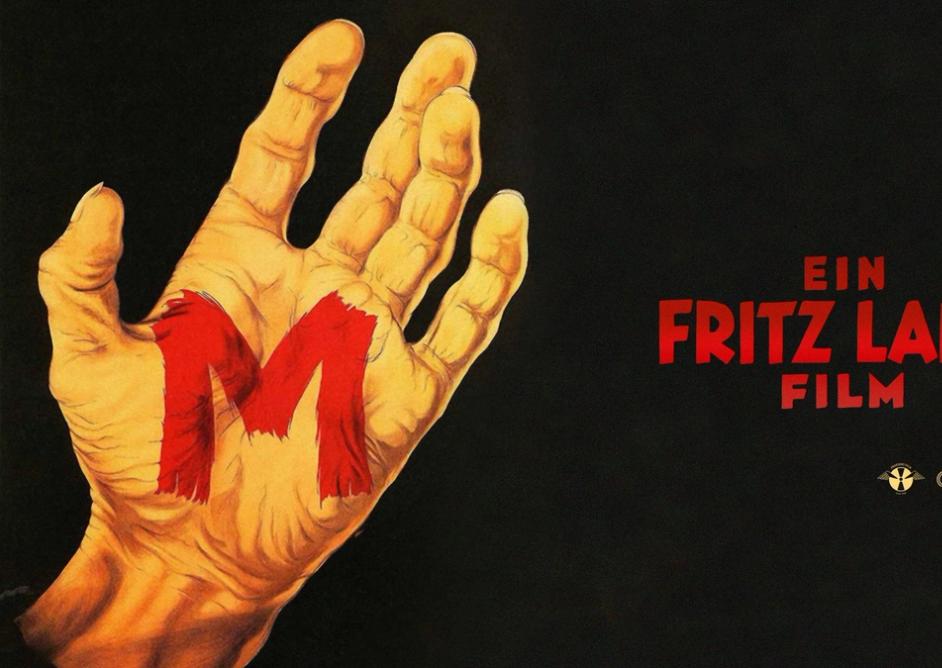 Plakat for filmen M av Fritz Lang