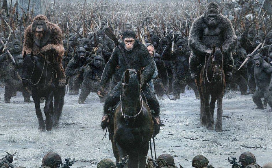 Fra filmen "War of the Planet of the Apes"