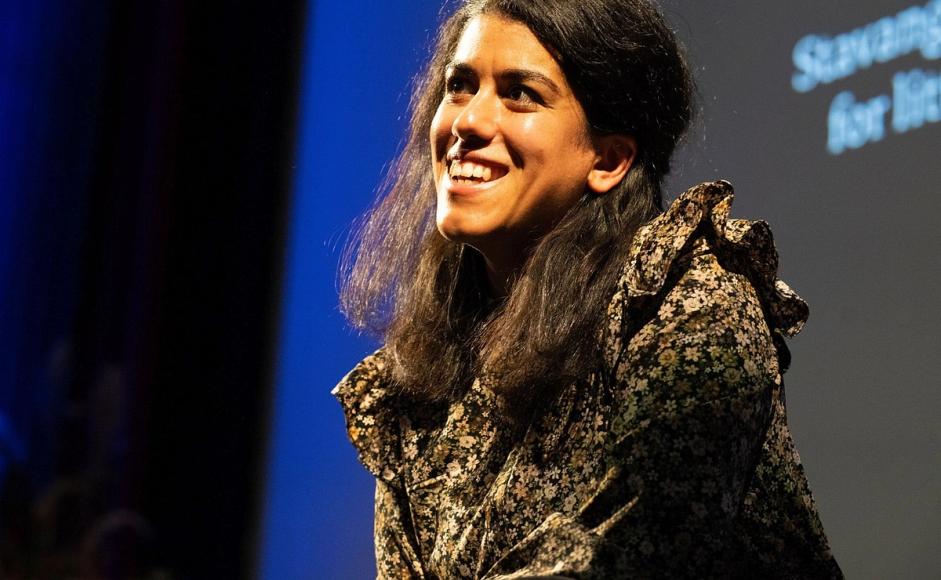 Neda Alaei på Kapittel24 foto Hayat al Sharif