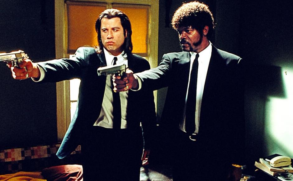 John Travolta og Samuel L. Jackson i filmen Pulp fiction