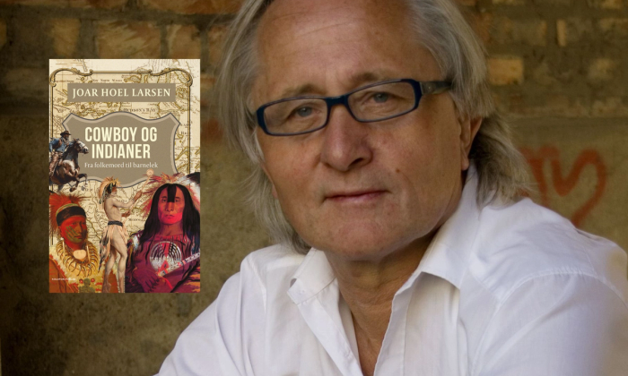 Foto: Joar Hoel Larsen med bokcover
