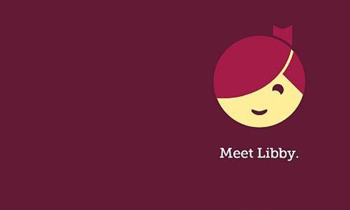 Round face with smile with text Meet Libby.