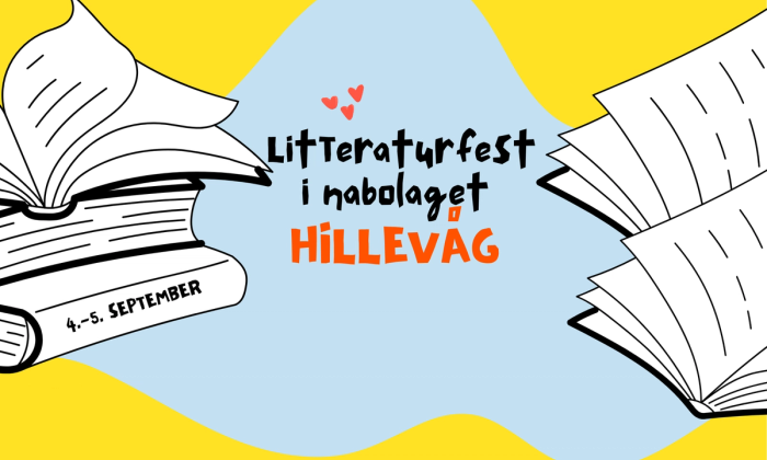 Profil for litteraturfest i nabolaget Hillevåg