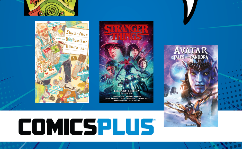 Comicsplus har seriene "Mars Attacks", "Skull-face bookseller Honda-san", "Stranger things" og "Avatar: Tales from Pandora"