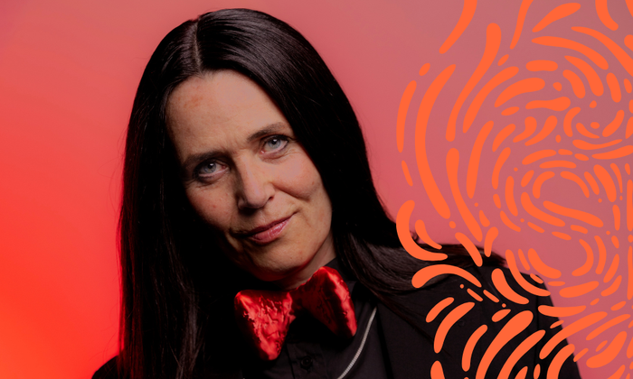 Mette Moestrup og festivaldekor foto Sara Galbiati
